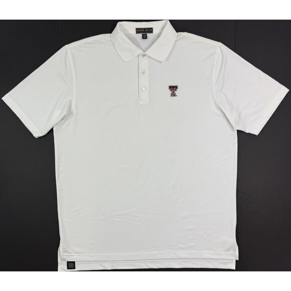 Peter Millar Mens Polo Shirt Texas Tech Red Raiders Football XL Summer Comfort - Picture 2 of 14